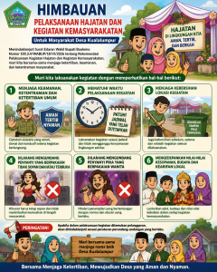 Himbauan kepada Masyarakat dalam Pelaksanaan Hajatan dan Kegiatan Kemasyarakatan